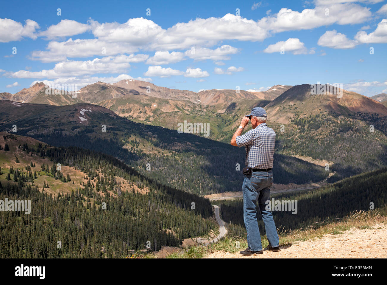 Spitze der Loveland Pass, Colorado Stockfoto