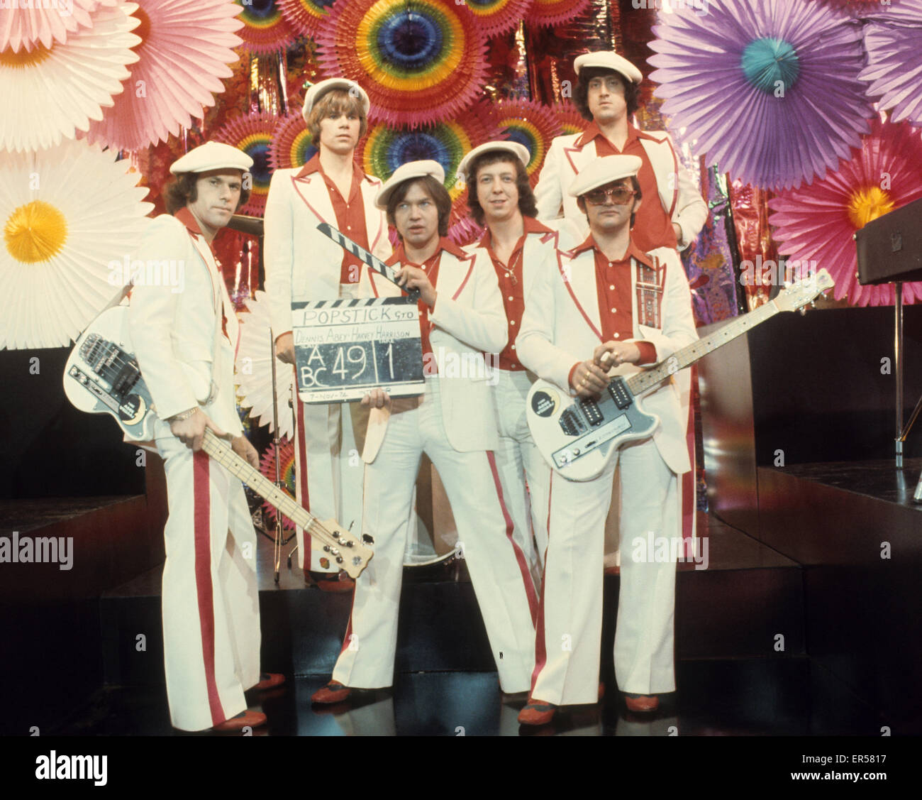 RUBETTES UK-pop-Gruppe im Jahre 1974 Stockfoto