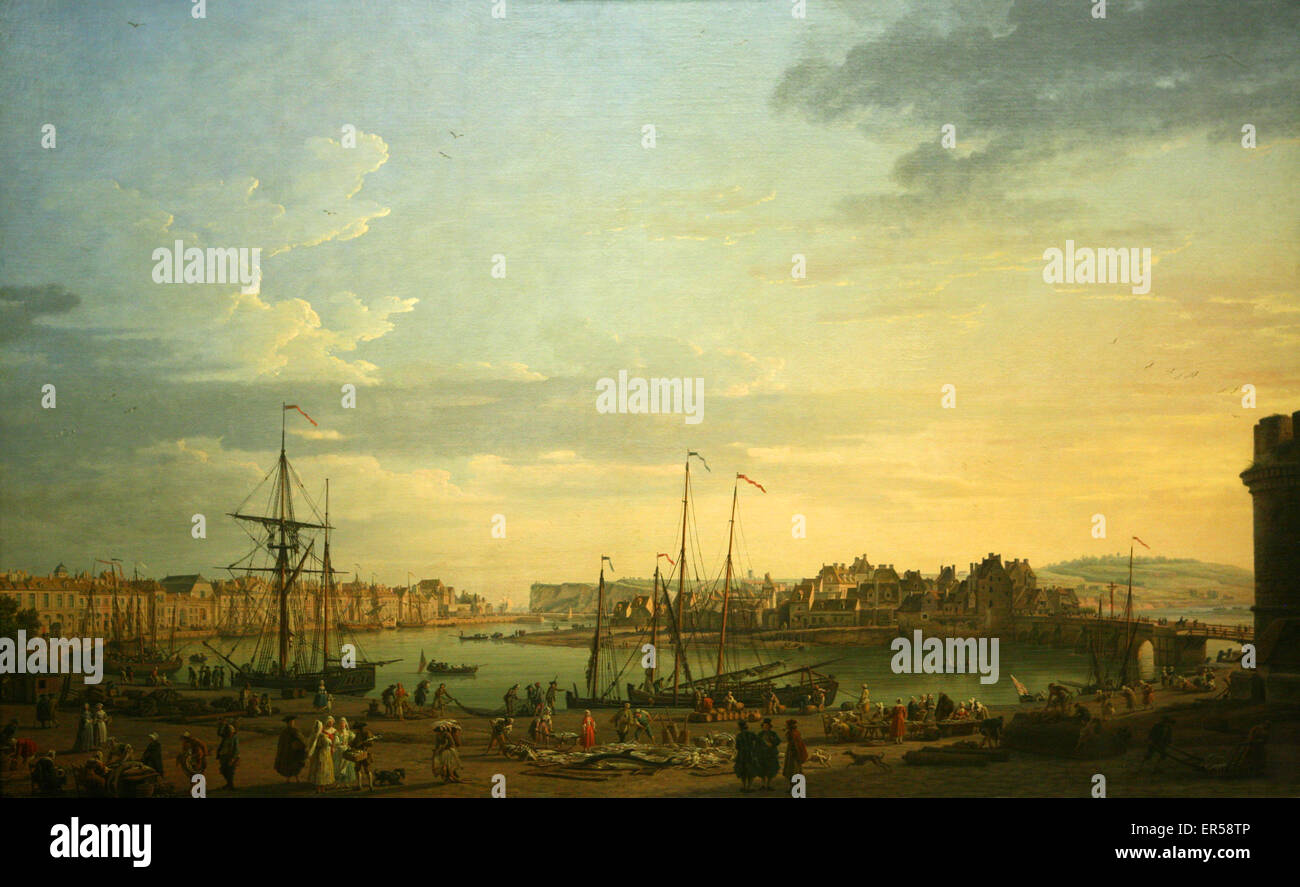 Der Hafen von Dieppe 1755 von Joseph Vernet Stockfoto