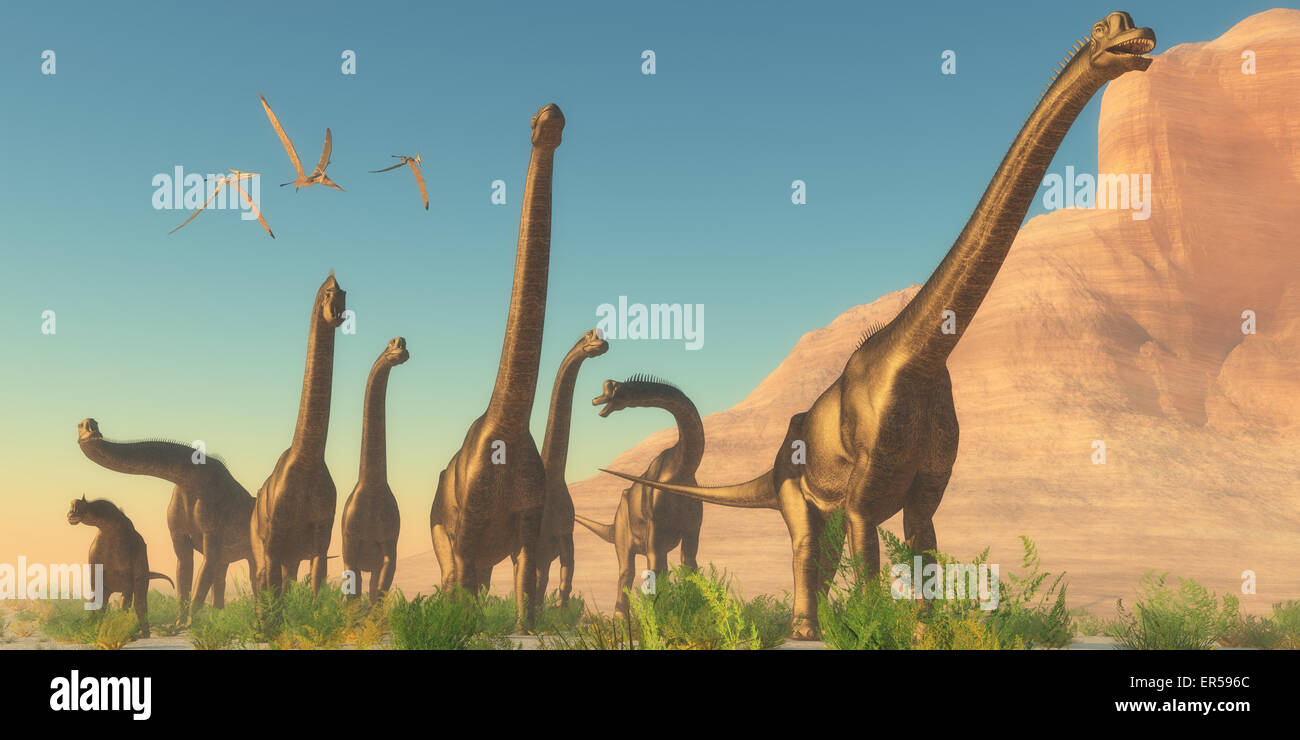 Brachiosaurus dinosaur dinosaurs extinct Fotos und Bildmaterial in