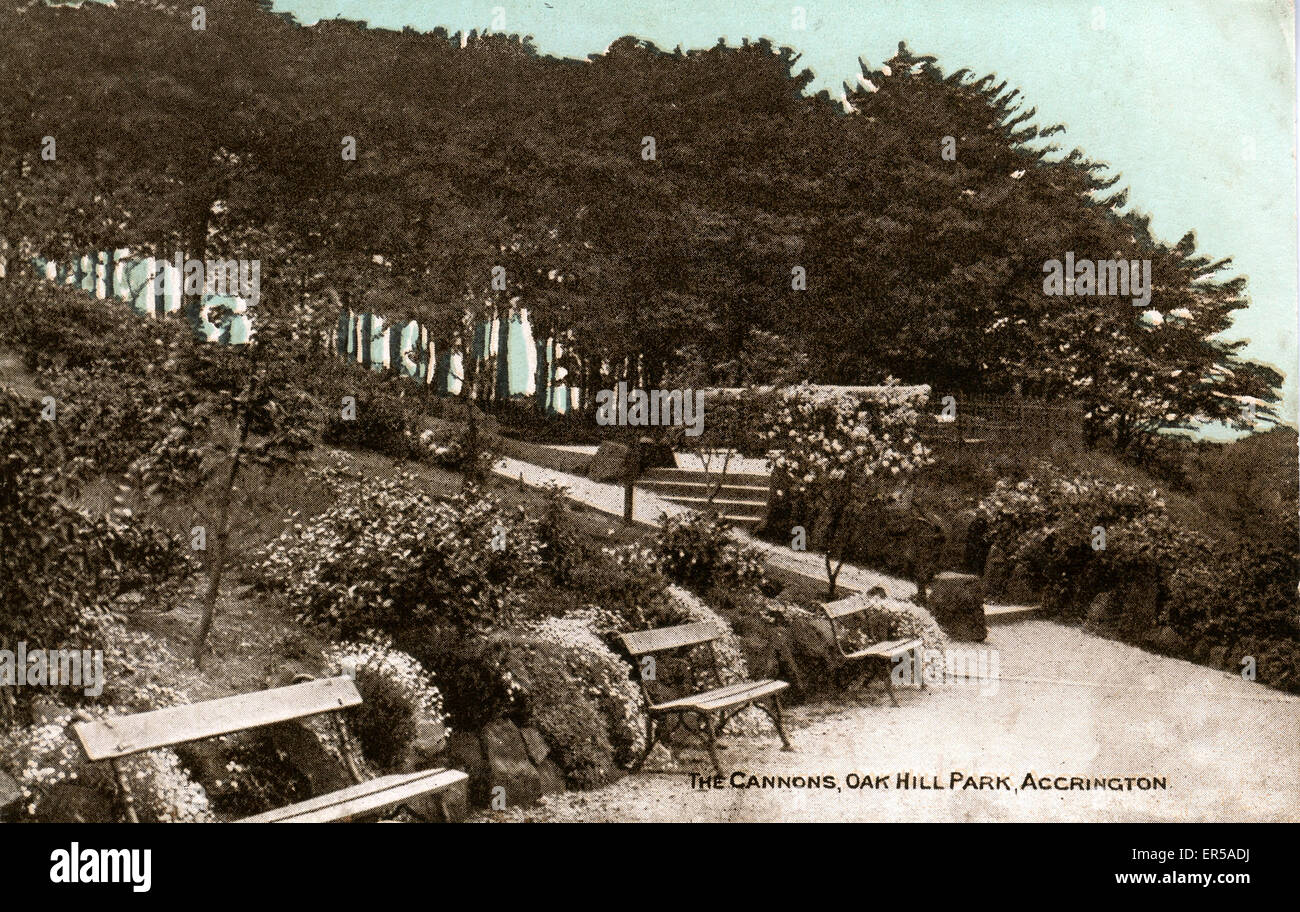 Die Kanonen, Oak Hill Park, Lancashire Stockfoto