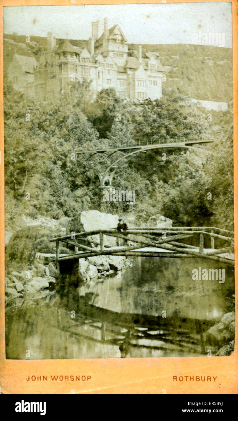 Cragside House & Bridges, Rothbury, Northumberland Stockfoto