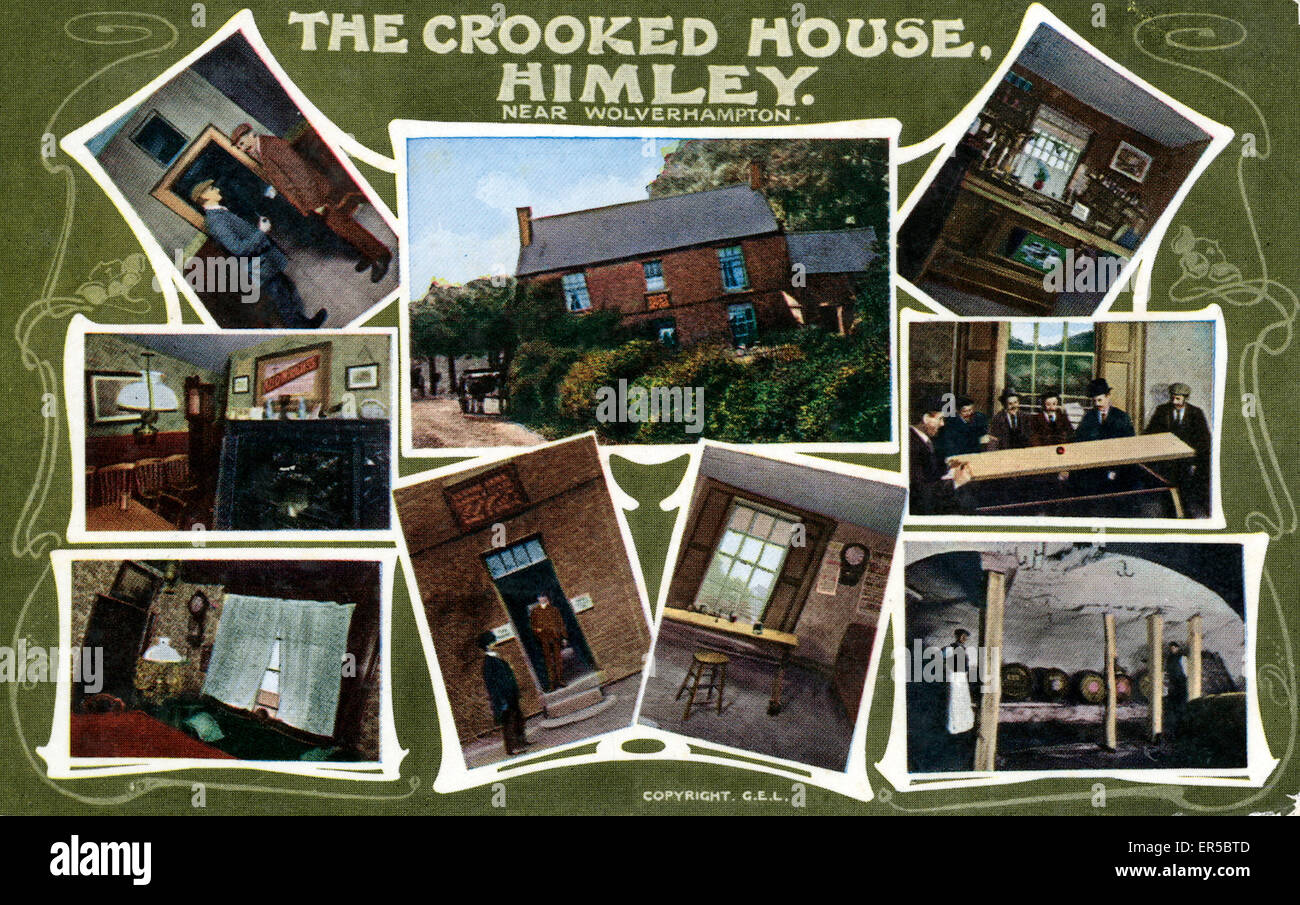 Der Crooked House Pub, Himley, Staffordshire Stockfoto