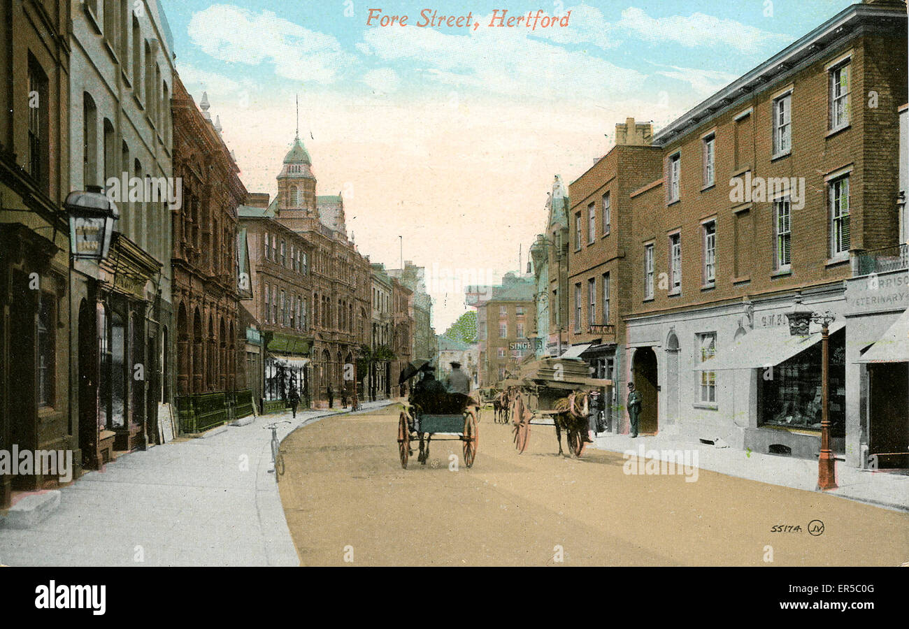 Fore Street, Hertford, Hertfordshire Stockfoto