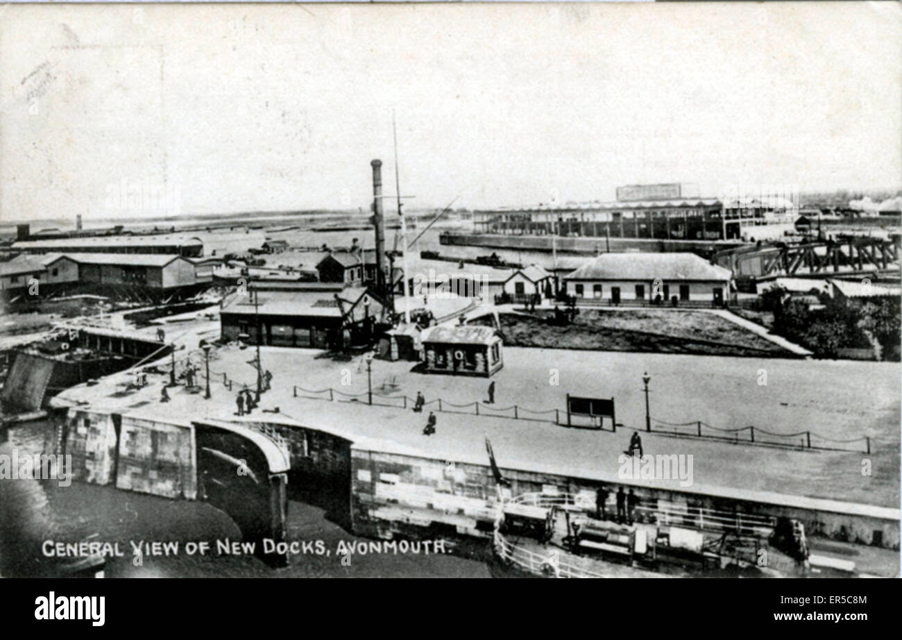 New Docks, Avonmouth, Bristol County Stockfoto