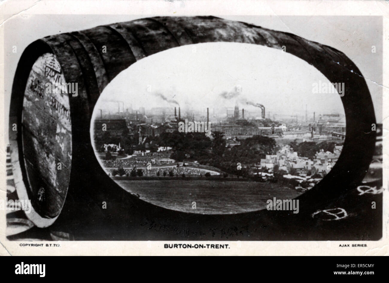 Brauereien, Burton-On-Trent, Staffordshire, England. Brauindustrie 1922 Stockfoto