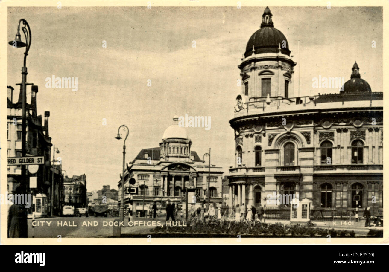 Rathaus Und Hafenbüros, Hull, Yorkshire Stockfoto