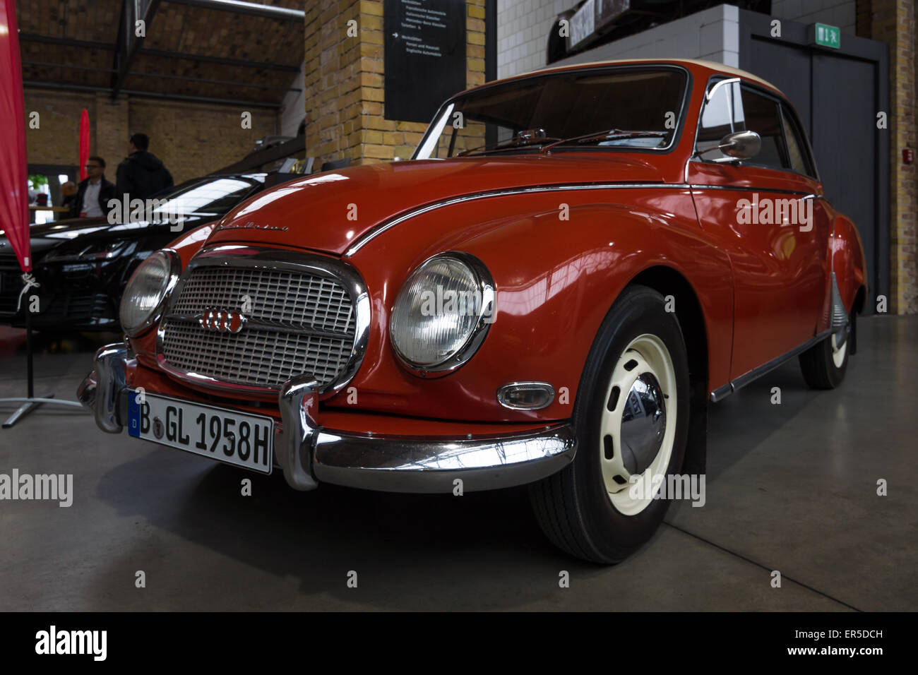 BERLIN - 10. Mai 2015: Oldtimer Auto Union 1000. Die 28. Berlin-Brandenburg-Oldtimer-Tag Stockfoto