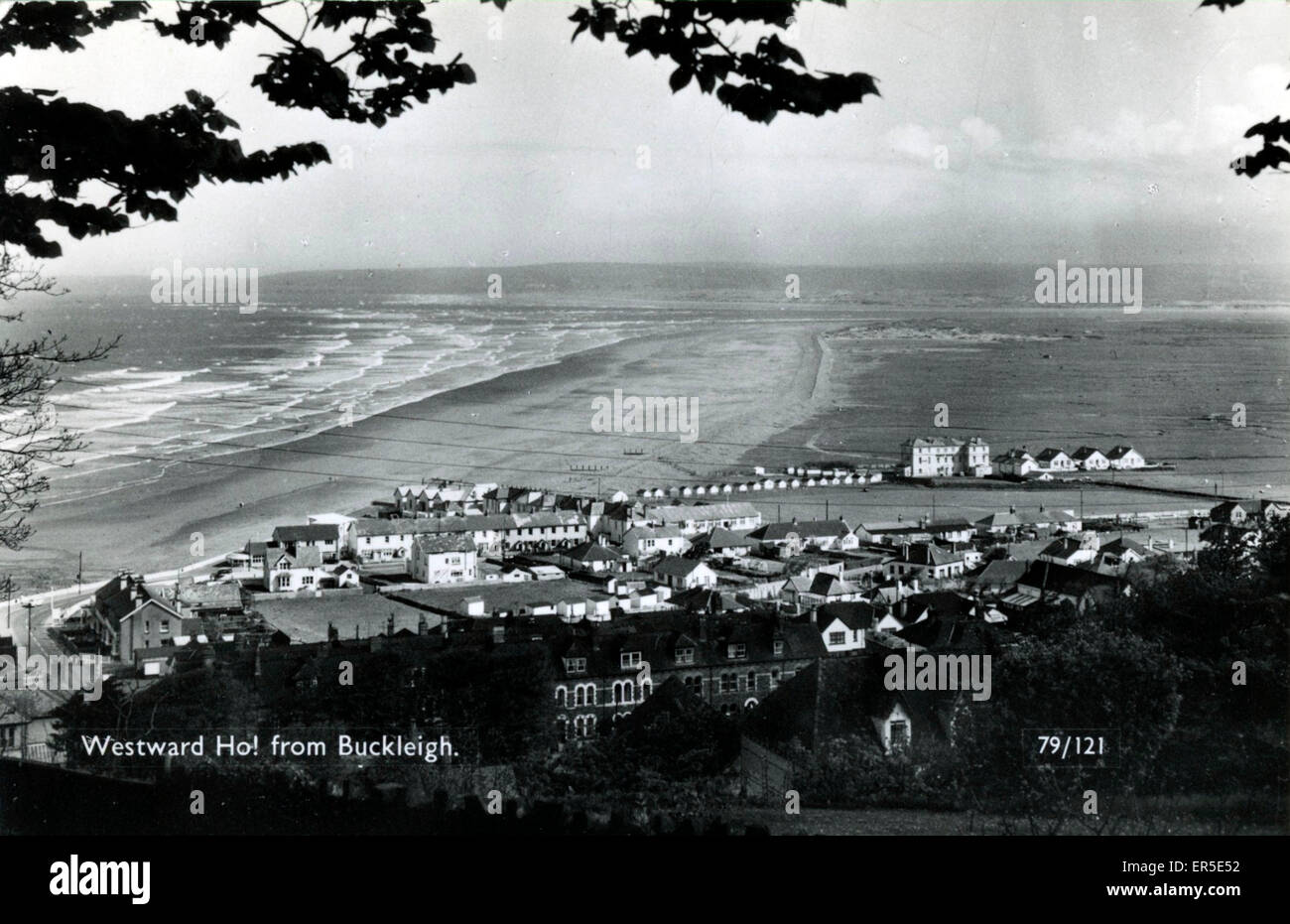 The Town & Beach, Westward Ho, Devon Stockfoto
