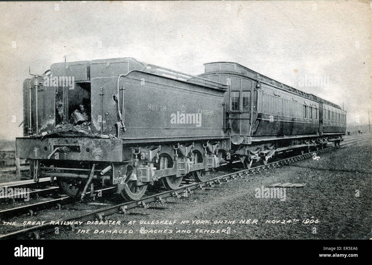 Eisenbahnkatastrophe, Ulleskelf, Yorkshire Stockfoto