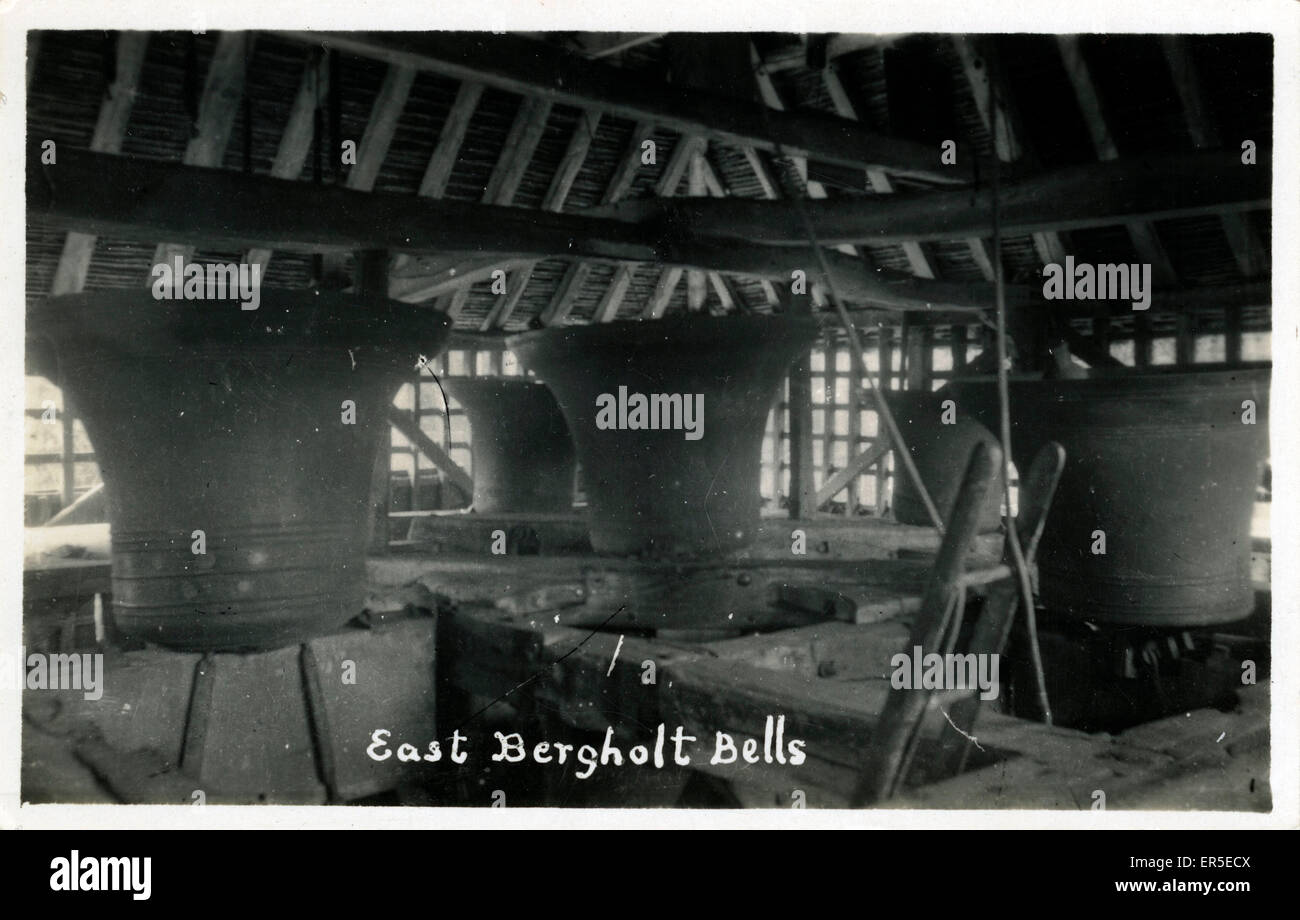Kirchenglocken, East Bergholt, Essex Stockfoto