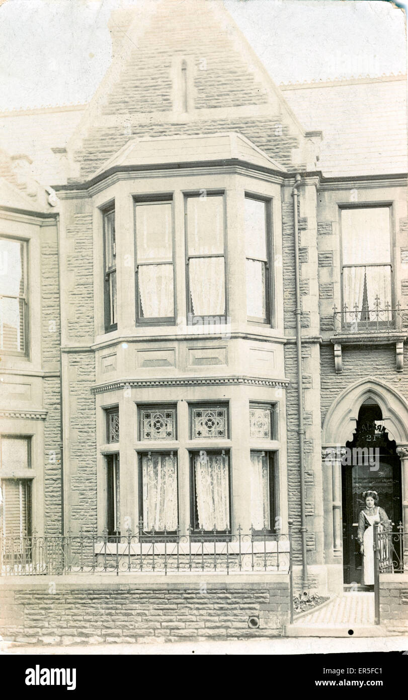 Edwardianisches Terrassenhaus Stockfoto