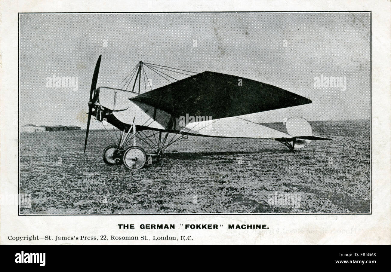 WW1 Fokker Aeroplane Stockfoto