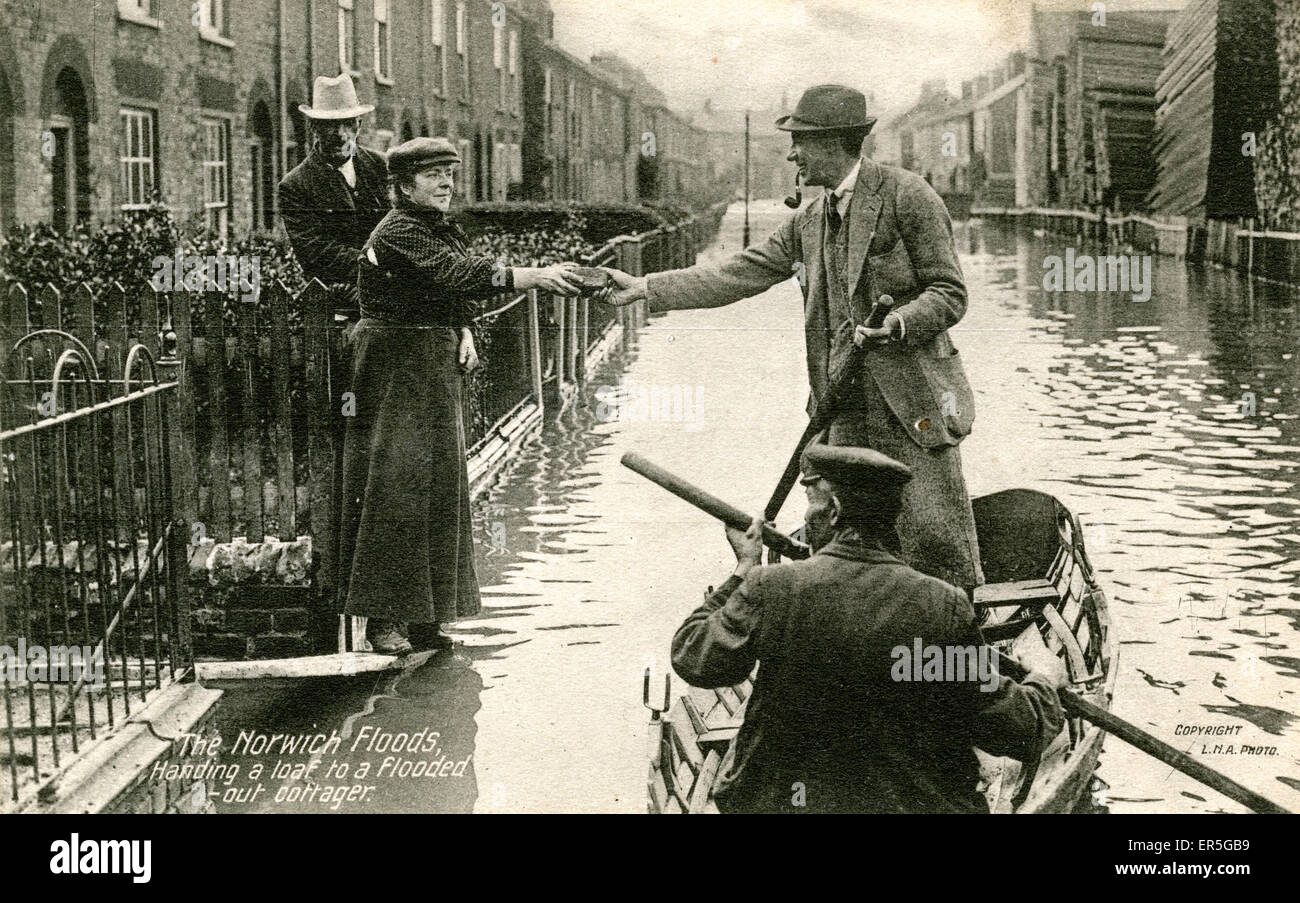 Hochwasserschutz, Norwich, Norfolk Stockfoto