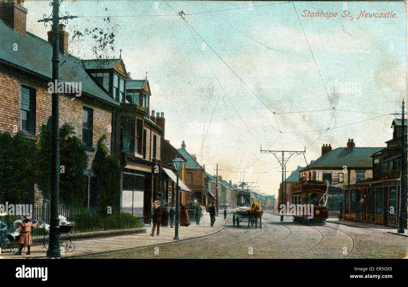 Stanhope Street, Newcastle-upon-Tyne, Northumberland Stockfoto