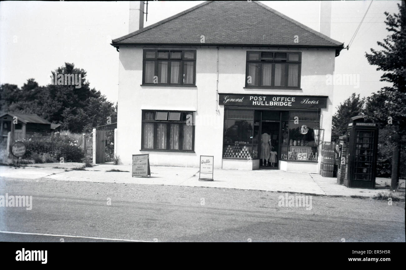 Post Office, Hullbridge, Hockley, in der Nähe von South Woodham Ferrers, Essex, England.  1950er Jahre Stockfoto