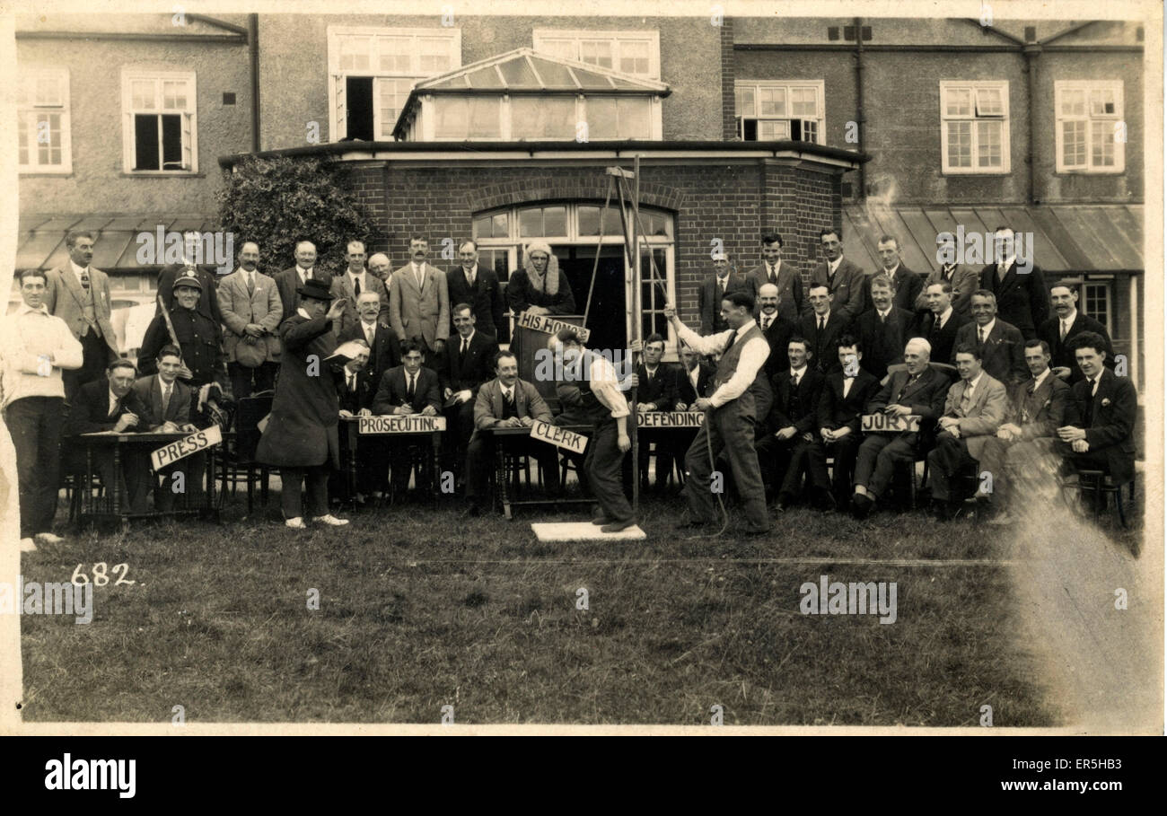 Railway Rekonvaleszenten Zuhause, Herne Bay, in der Nähe von Whitstable, Kent, England. Zeigt Scheindurchführung 1930er Jahre Stockfoto