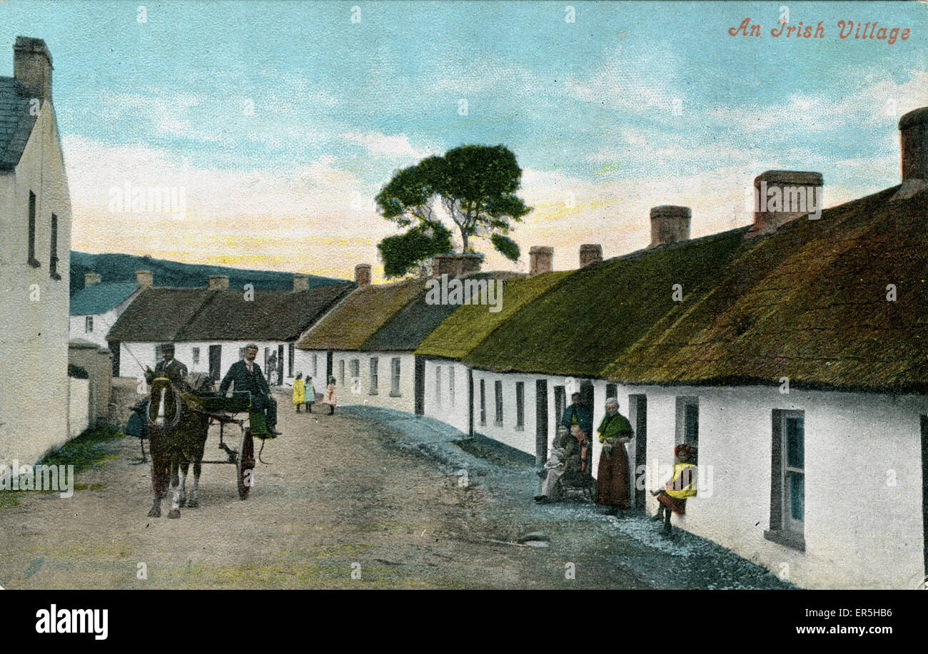 Das Dorf, Glynn, County Antrim Stockfoto