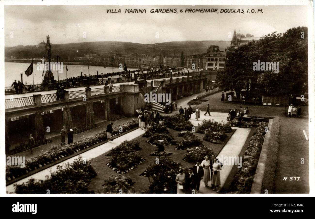 Villa Marina Gardens & Promenade, Douglas, Isle of man Stockfoto