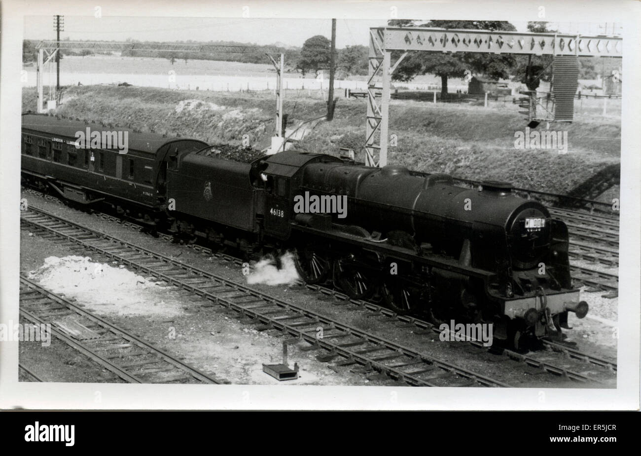 46138 Uhr Royal Scot Class Dampflokomotive - British Railways L Stockfoto