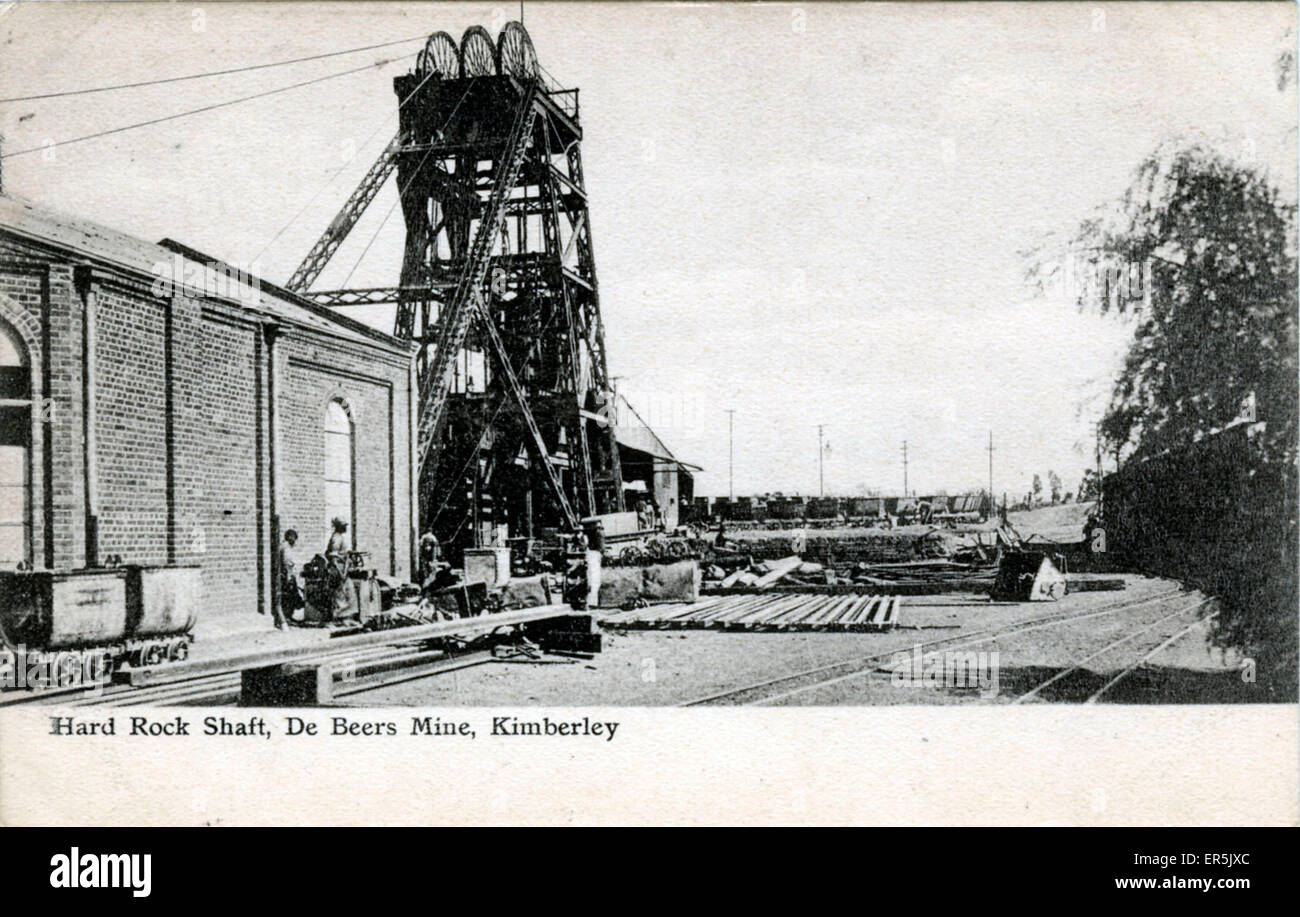 Südafrika - De Beers Mine, Kimberley Stockfoto