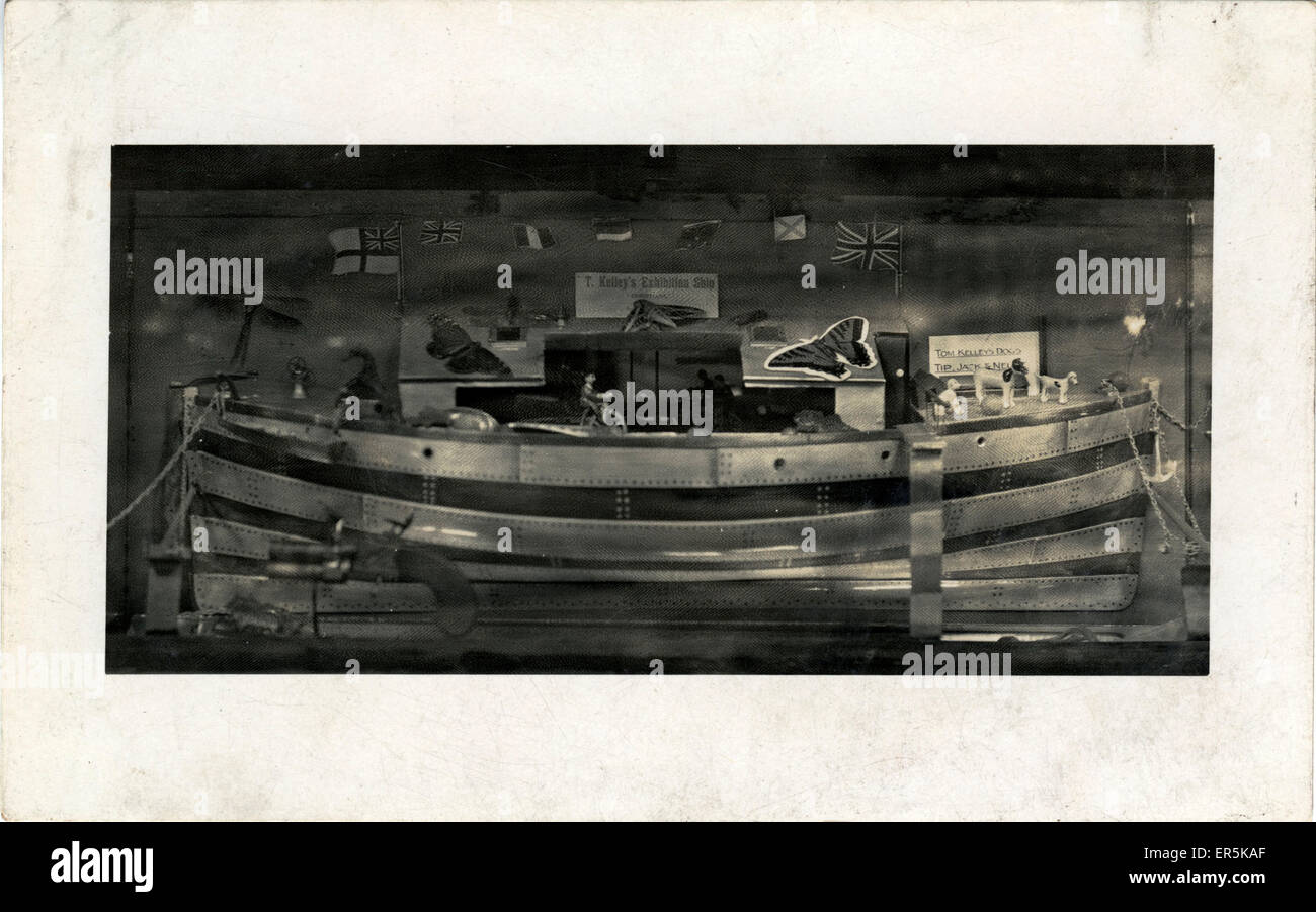 North East Canal Boat - Tom Kelleys Ausstellungsschiff, Britai Stockfoto