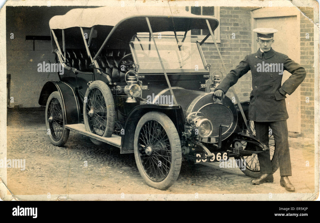 1910 Riley 12/18 Tourer Vintage Car, vermutlich in Peasen Stockfoto