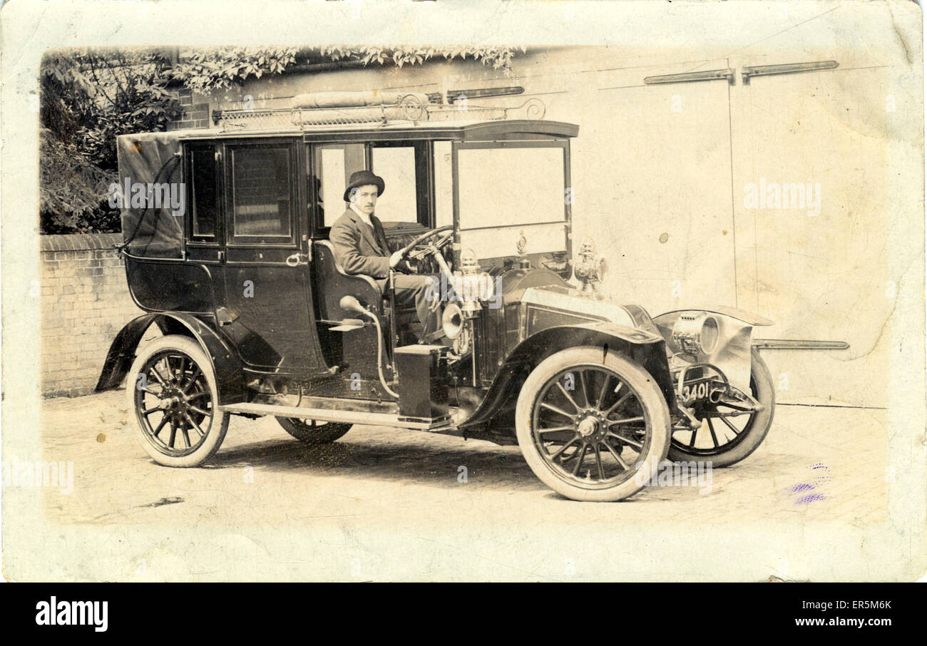 Renault Oldtimer Auto, Großbritannien.  1900er Jahre Stockfoto