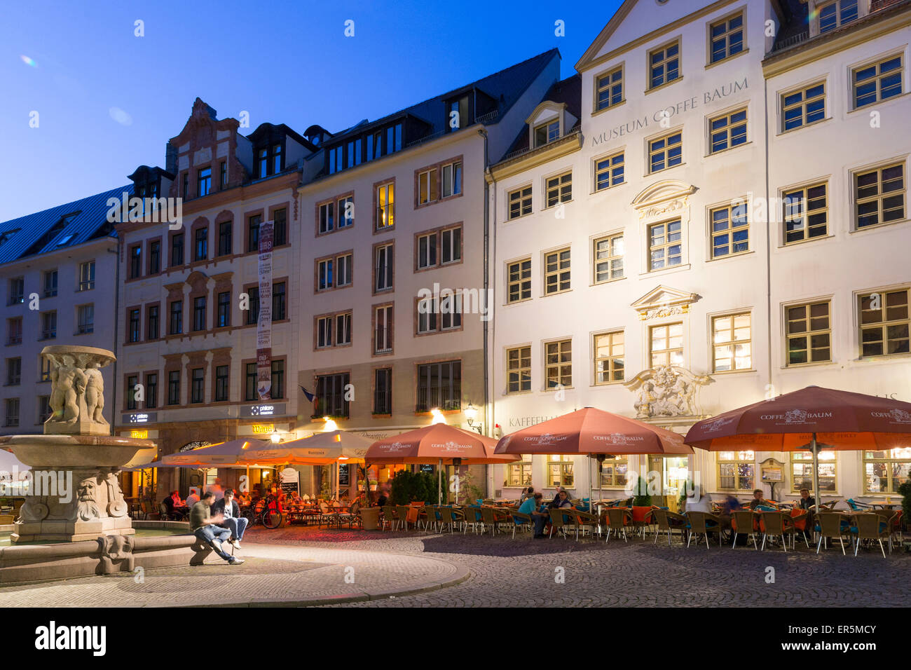 Pub Bezirk Gastronomie, Leipzig, Sachsen, Deutschland Stockfoto