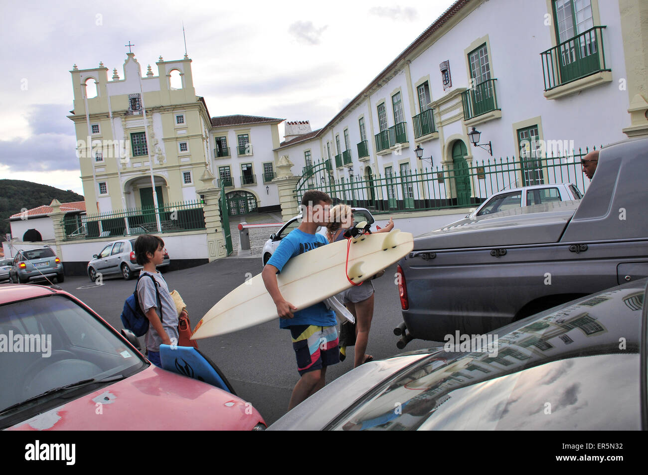 Ortblech von Remedios, Angra Heroismo, Insel Terceira, Azoren, Portugal Stockfoto