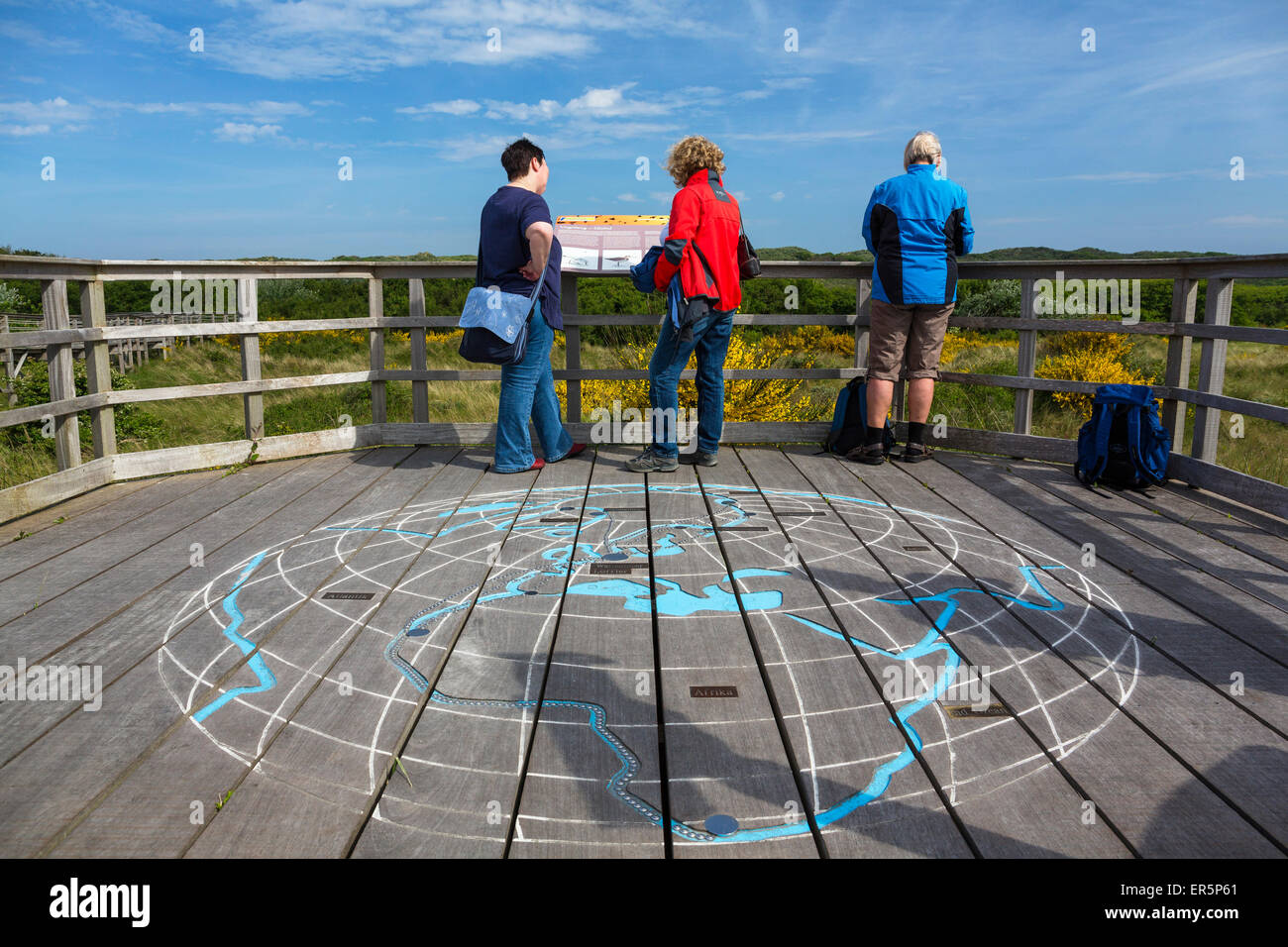 Otto Leege Lehrpfad, Insel Juist, Nationalpark, Nordsee, Ostfriesischen Inseln, Ostfriesland, Niedersachsen, Deutschland, Europa Stockfoto