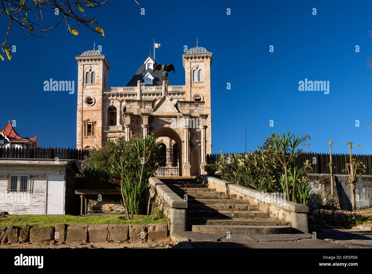 Königs-Palast, Rova, Analamanga hill, Antananarivo, Kapital, zentralen Hochland, Madagaskar, Afrika Stockfoto