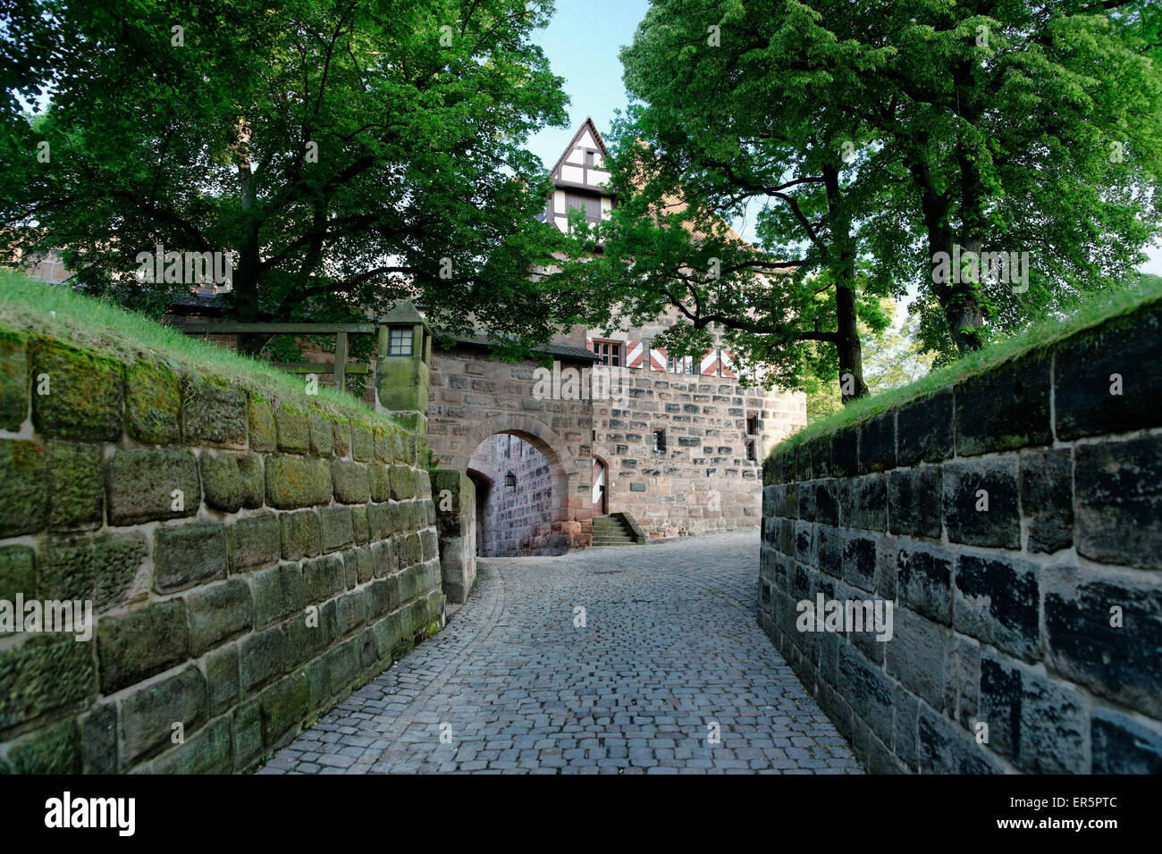 Kaiserburg, Nürnberg, Middle Franconia, Bayern, Deutschland Stockfoto