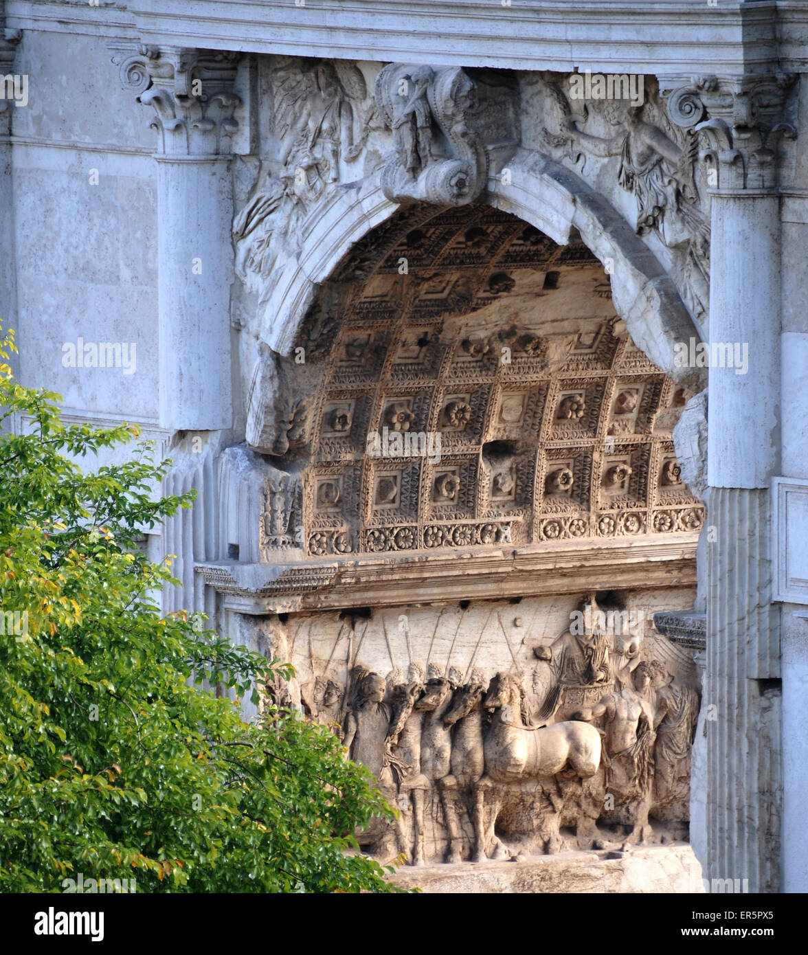 Bogen von Constantine im römischen Forum, Forum Romanum, Rom, Italien Stockfoto