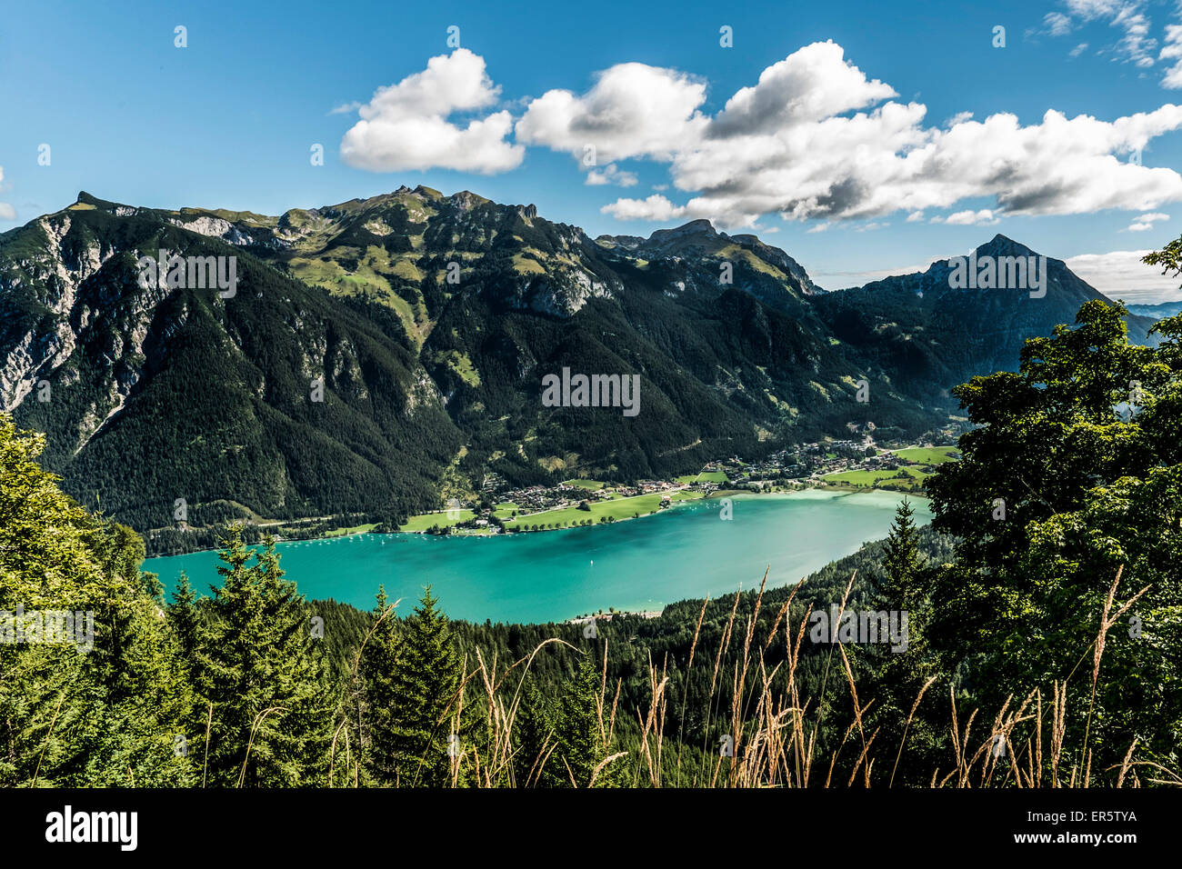 Blick über See Achensee, Maurach, Eben
