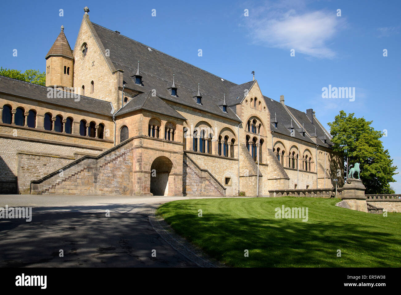 Imperial Palace von Goslar, Harz, Niedersachsen, Deutschland, Europa Stockfoto