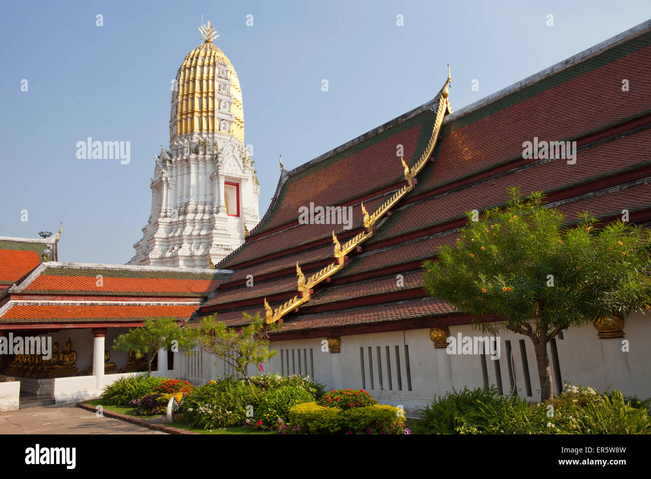 Buddhistischen Tempel Wat Phra Si Rattana Mahathat in Phitsanulok, Provinz Phitsanulok, Thailand, Asien Stockfoto