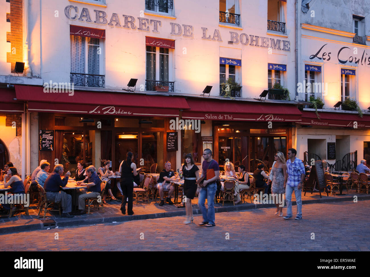 Kabarett De La Boheme, Montmartre, Paris, Frankreich, Europa Stockfoto
