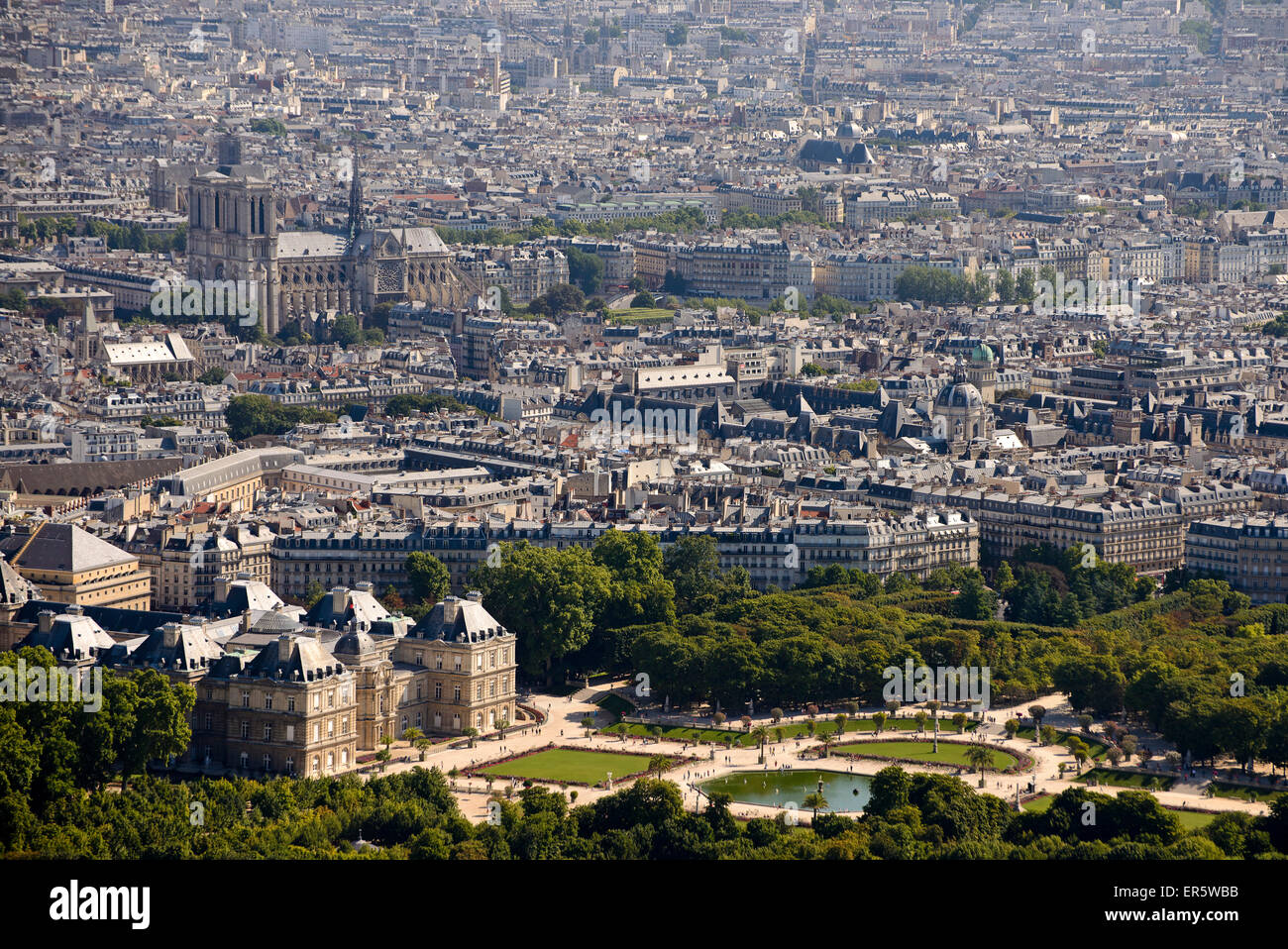 Blick vom Tour Montparnasse, Paris, Frankreich, Europa Stockfoto