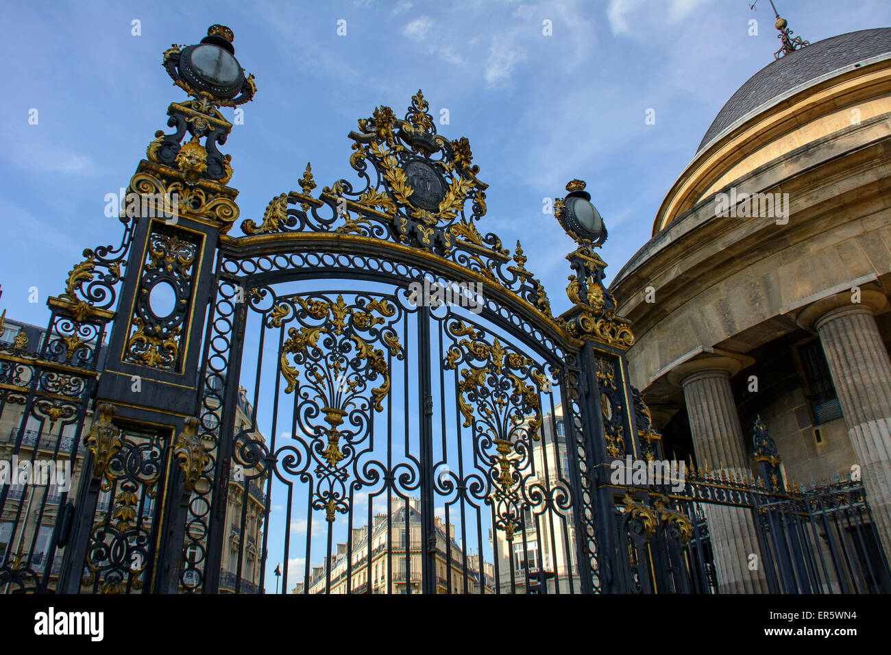 Häuser in der Nähe von Parc Monceau, Paris, Frankreich, Europa Stockfoto