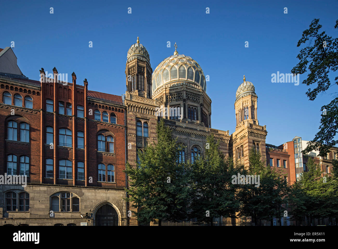 Neue Synagoge, Berlin, Fassade, Deutschland, Europa Stockfoto