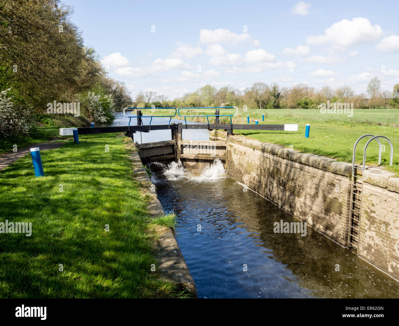 Beeleigh Schloss auf dem Fluß Chelmer und Blackwater Navigation in Essex Stockfoto