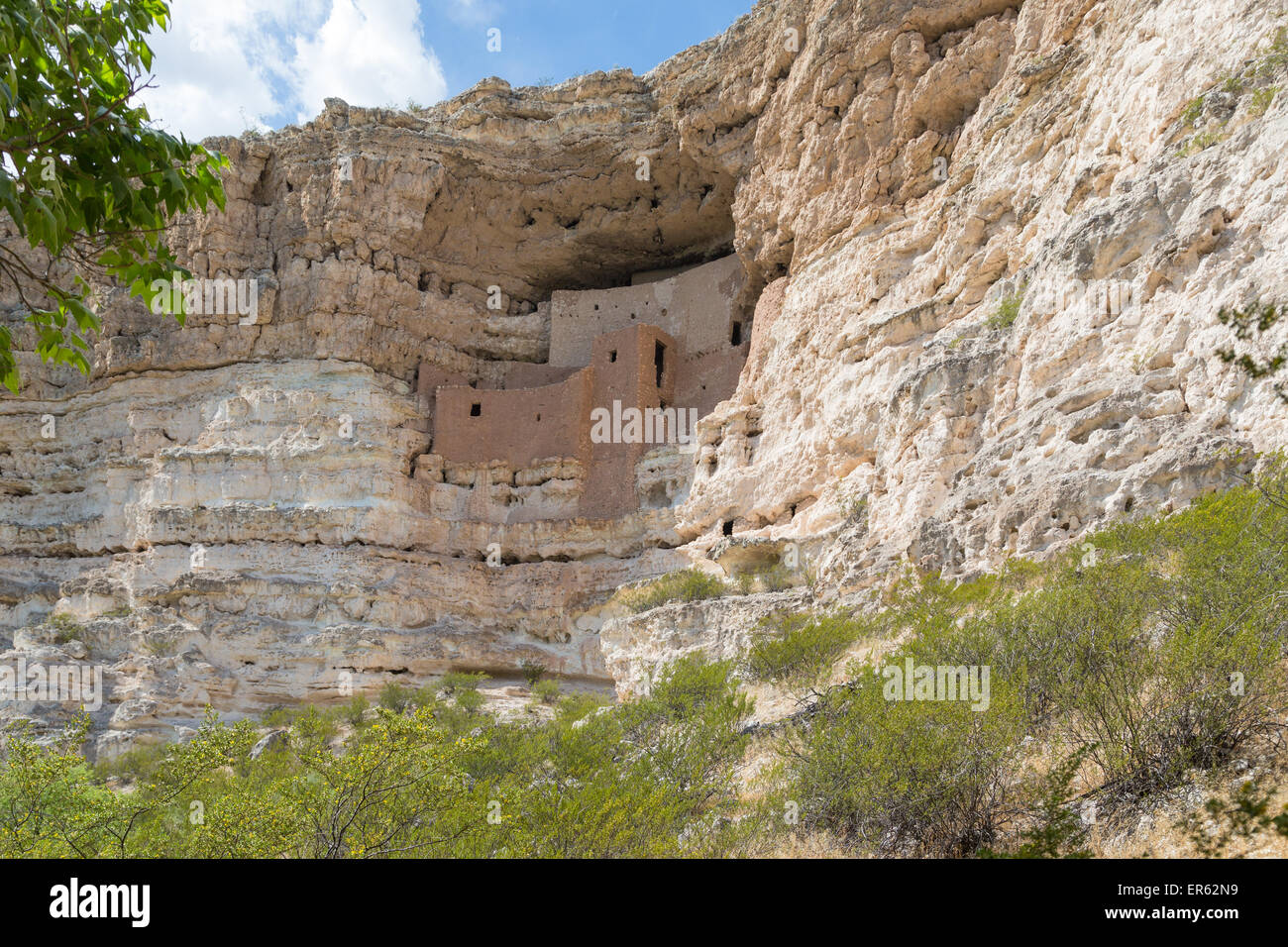 Indian Rock Wohnung, Montezuma Castle, Montezuma Castle National Monument, Arizona, USA Stockfoto