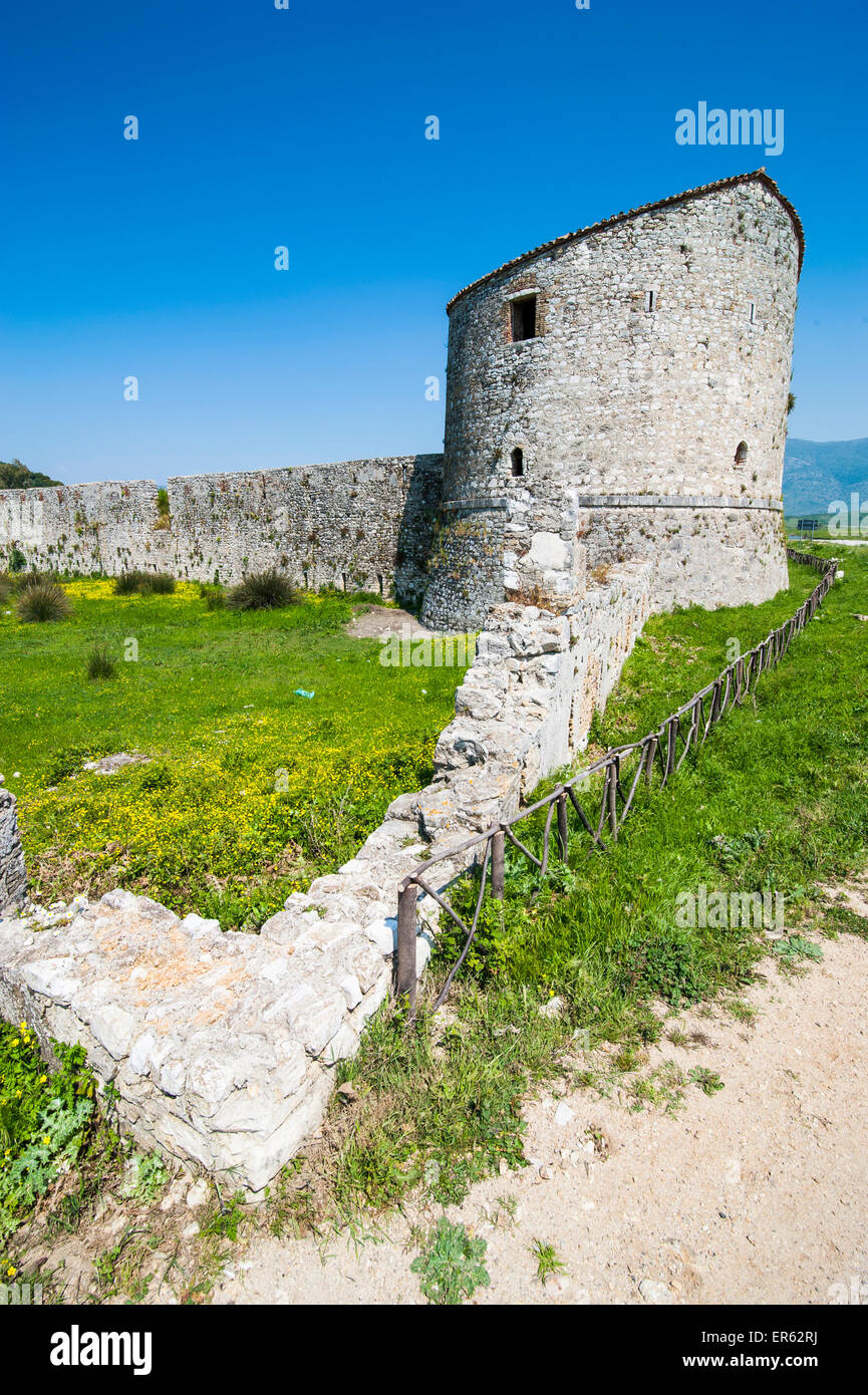 Venezianische Triangular Burg, in der Nähe von Butrint, Albanien Stockfoto