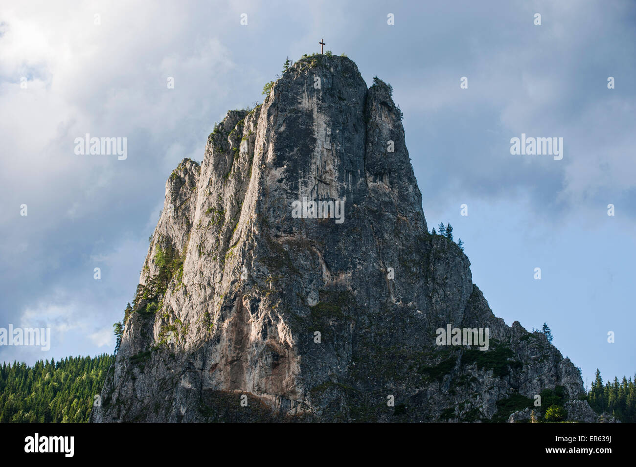 Klippe, Cheile Bicazului-Hășmaș Nationalpark, Karpaten, Rumänien Stockfoto