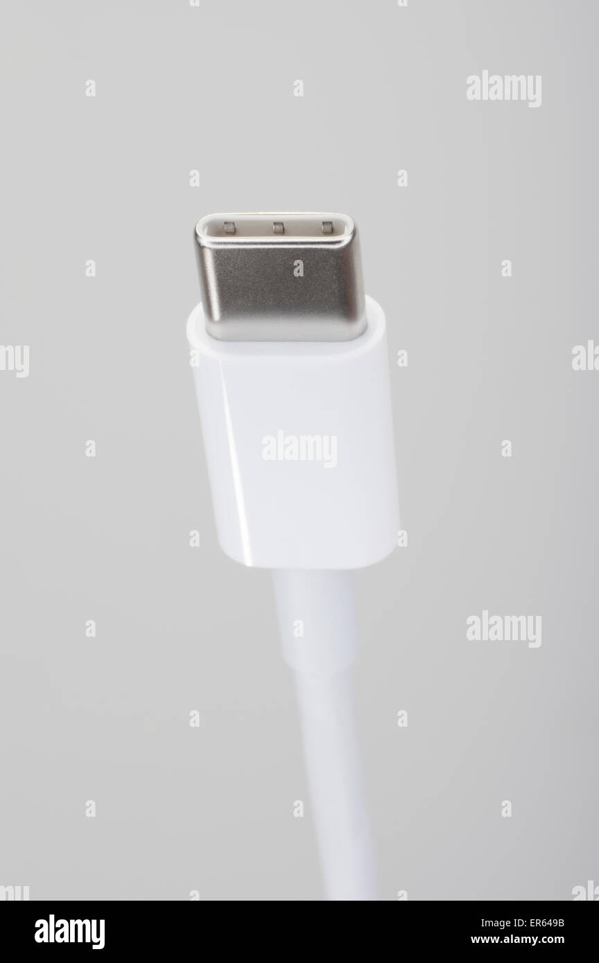 Apple USB-C USB Typ C Stecker Stecker Stockfoto