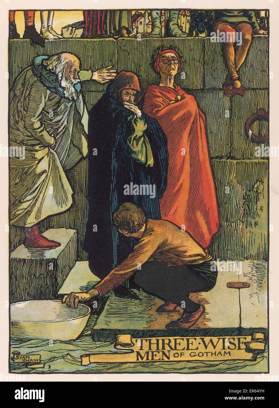 DREI WEISE MÄNNER VON GOTHAM Stockfoto