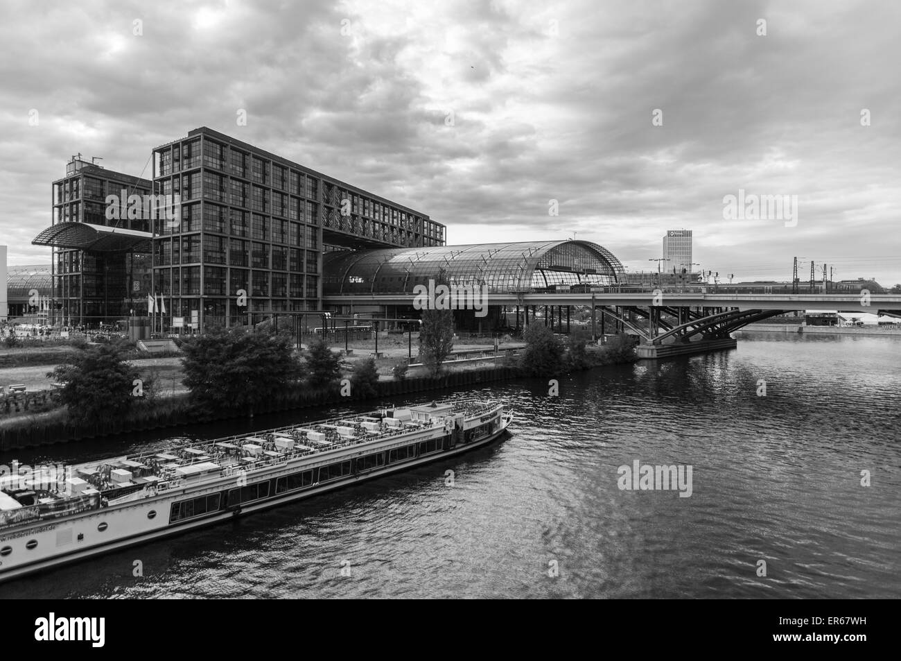 Berlin-Bahnhof. Stockfoto