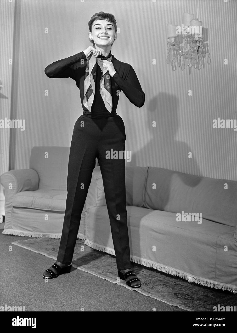 Audrey Hepburn, Schauspielerin, Mai 1953. Stockfoto