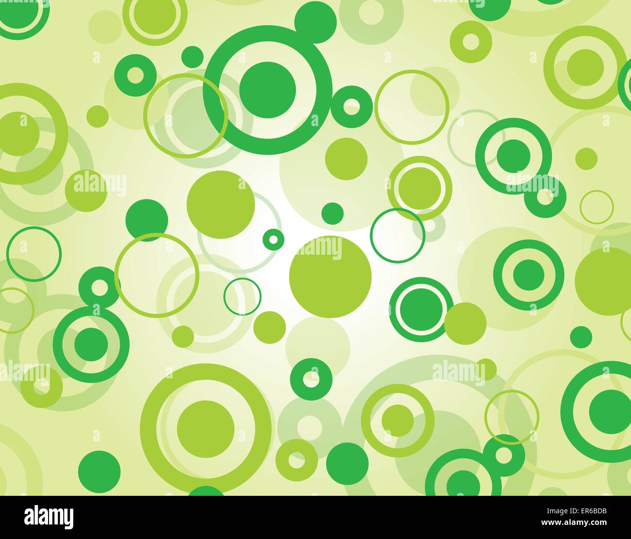 Vektor-Illustration der dekorative grüne Bläschen Konzept Hintergrund Stock Vektor